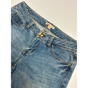 Cabi Jeans  Style 319 Low Rise‎  Ankle Size 4 Skinny Distressed